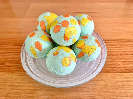 Suave Soaps - Handmade Mini Goat Milk Bath Bombs: Pineapple (Green)