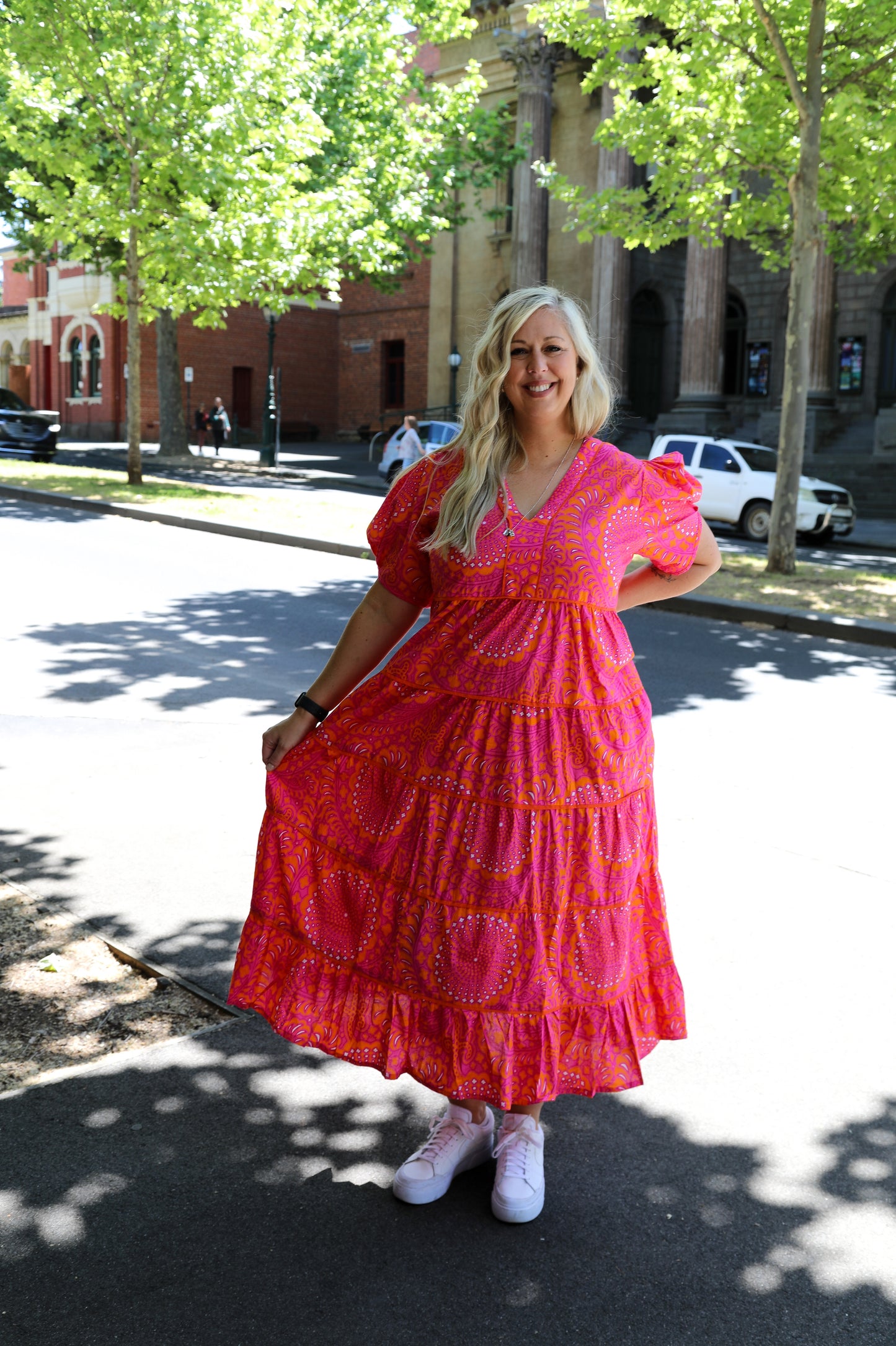 Stassi Maxi Dress in Eleanor Sangria