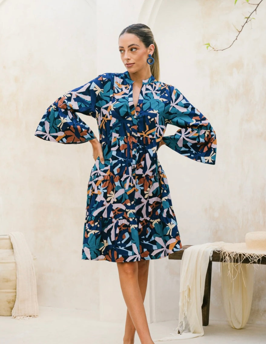 Lynette Shift Dress in Zephyr