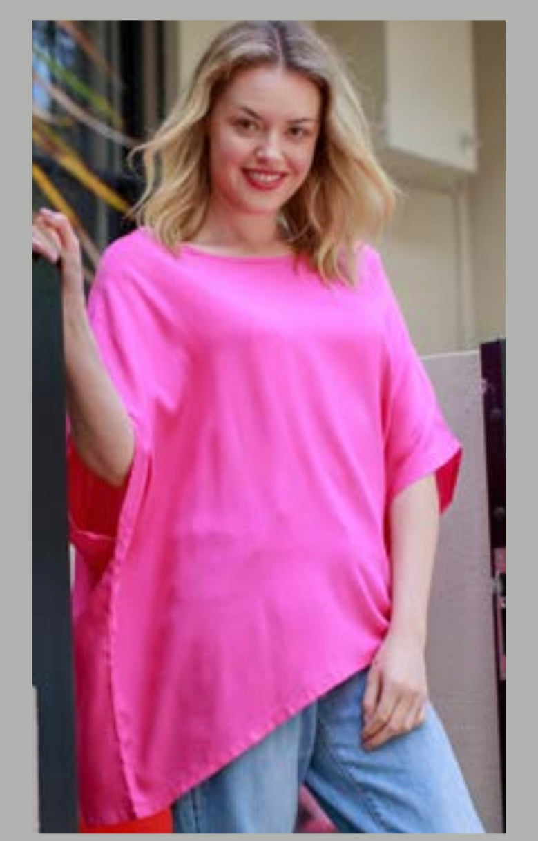 Drape Top - Fuschia