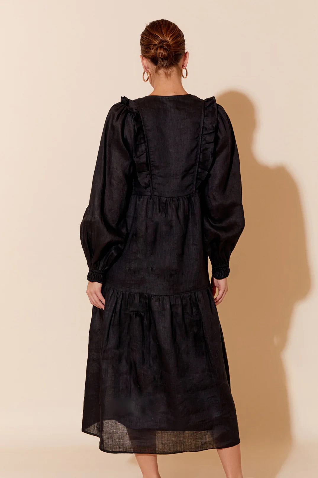 POLLY LS DRESS (BLACK