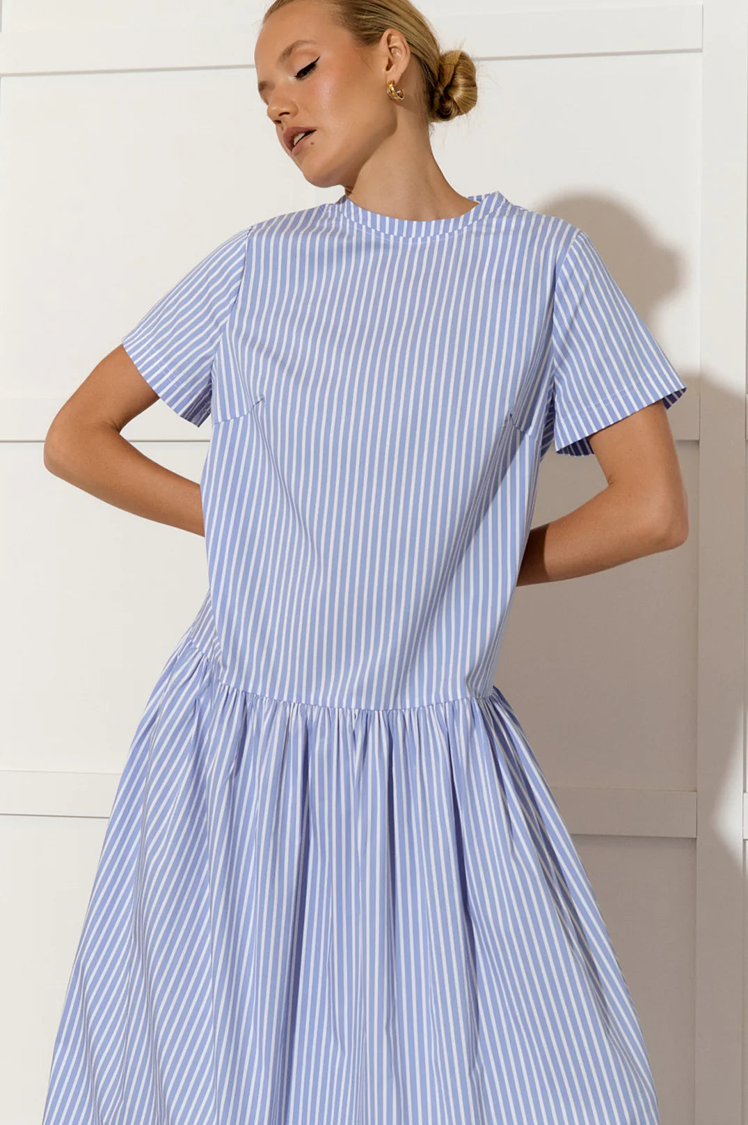 Shelby striped Polin Maxi Dress