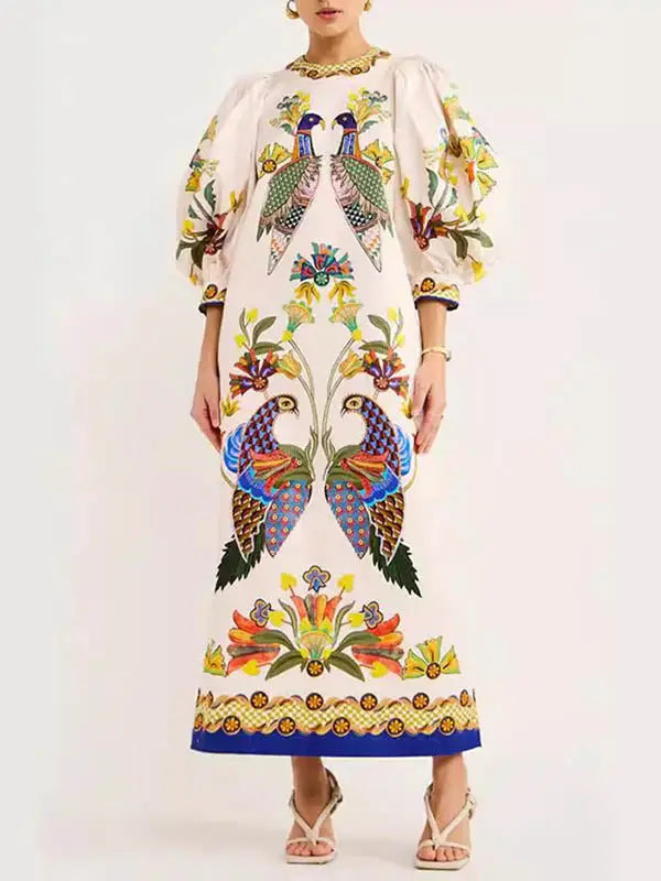 Peacock dress