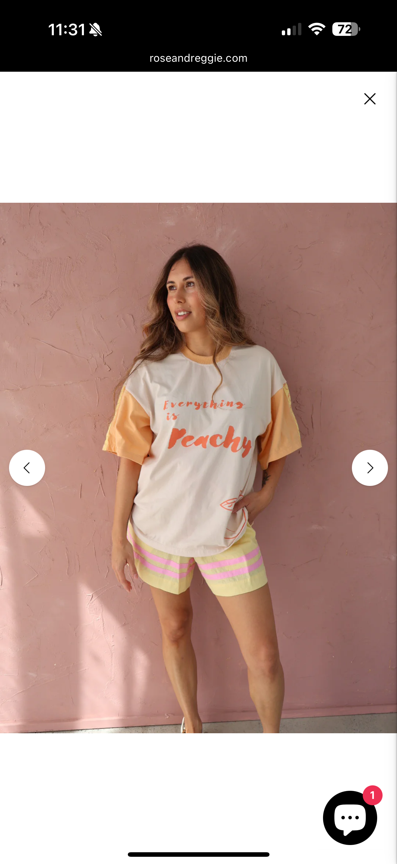 Peachy tee adults