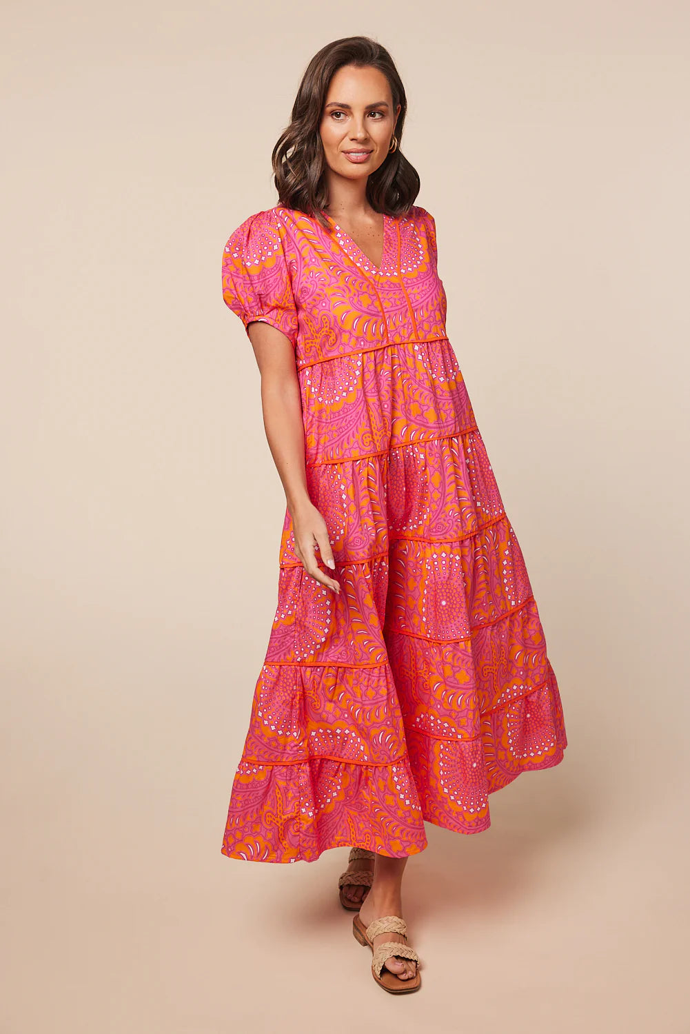 Stassi Maxi Dress in Eleanor Sangria