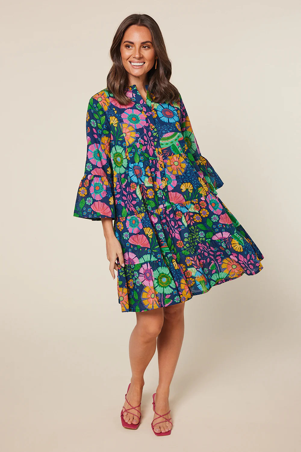 Lynette Shift Dress in Midsummer Nights