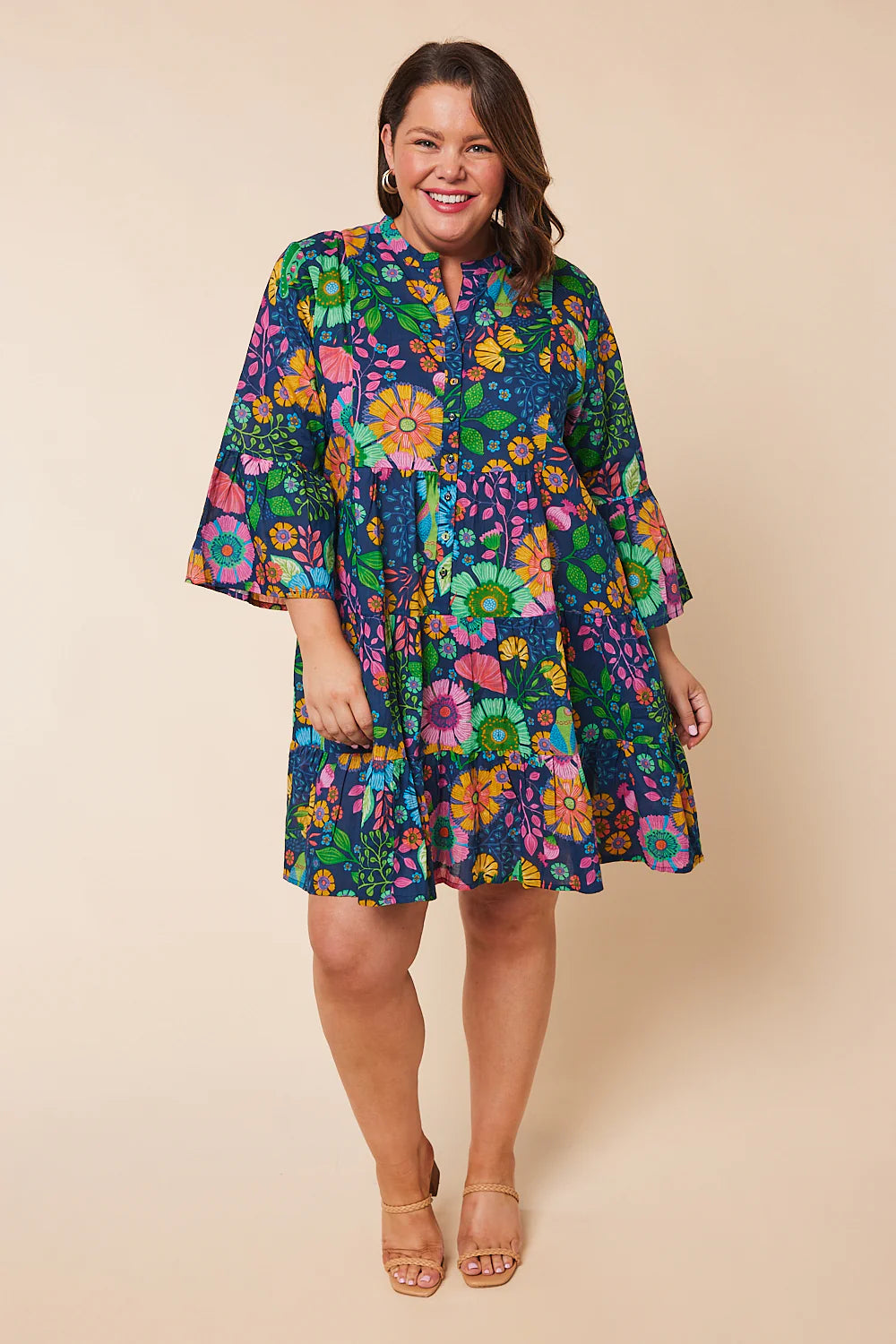 Lynette Shift Dress in Midsummer Nights