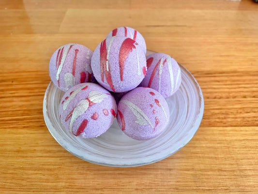 Suave Soaps - Handmade Mini Goat Milk Bath Bombs: Berry