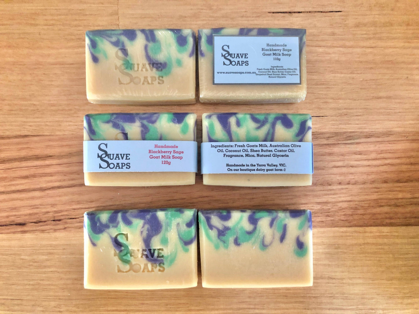 Suave Soaps - Handmade Lemon Myrtle Goat Milk Soap