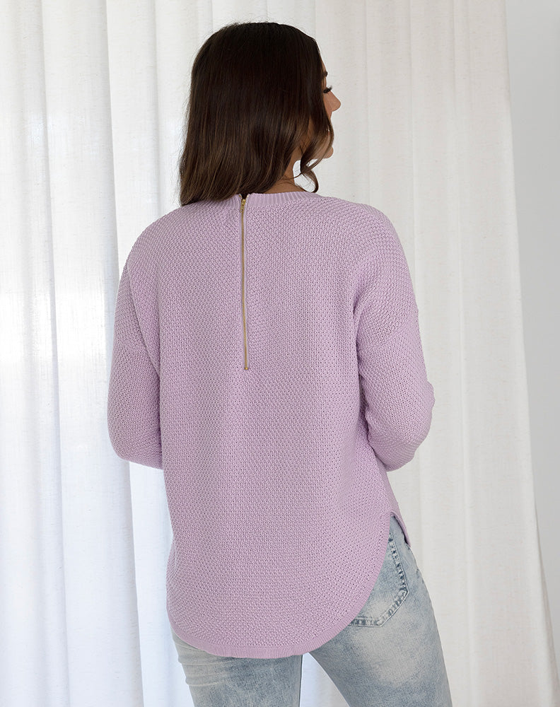 Waffle Knit - Skye Blue