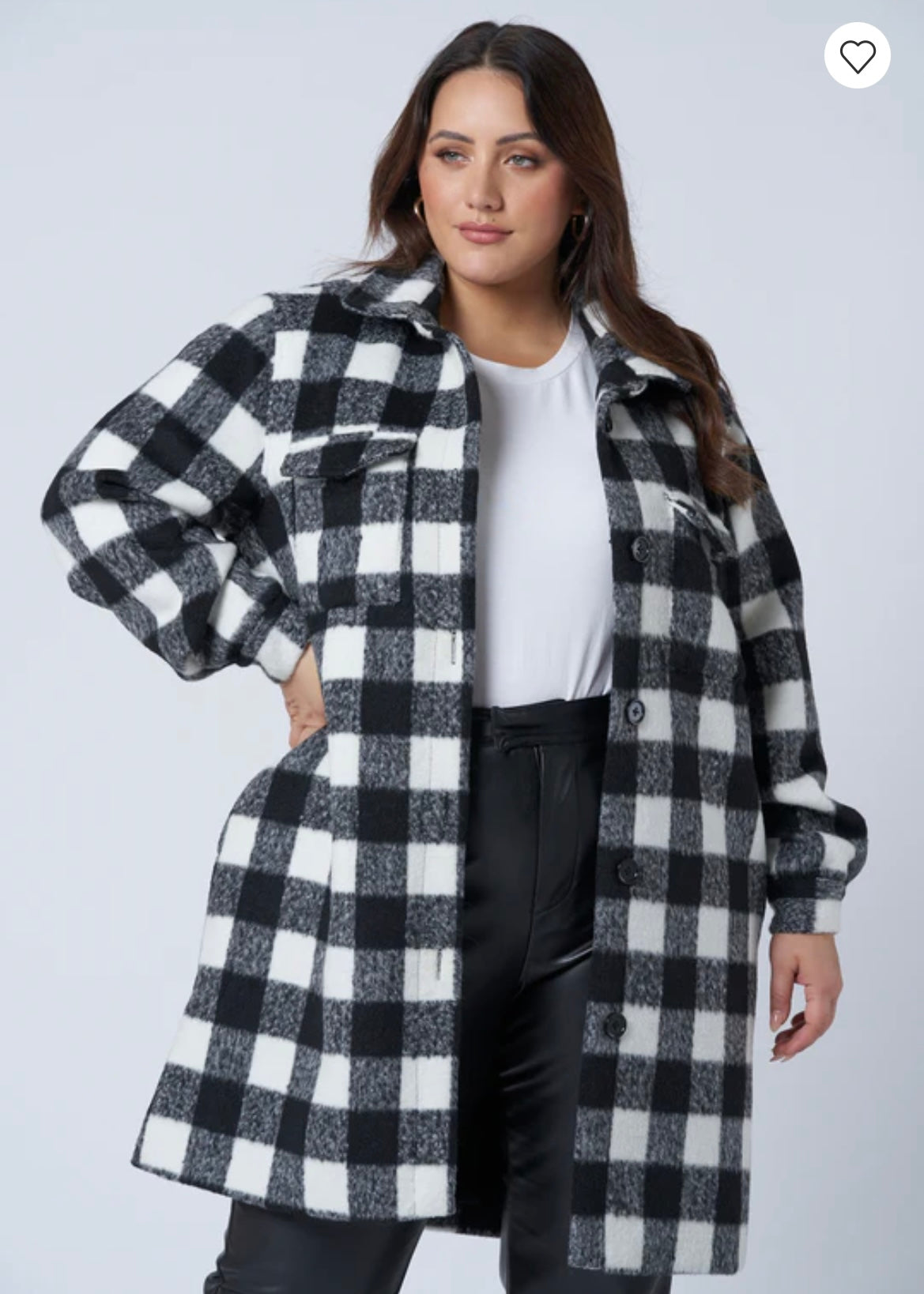 Zola Check Shacket