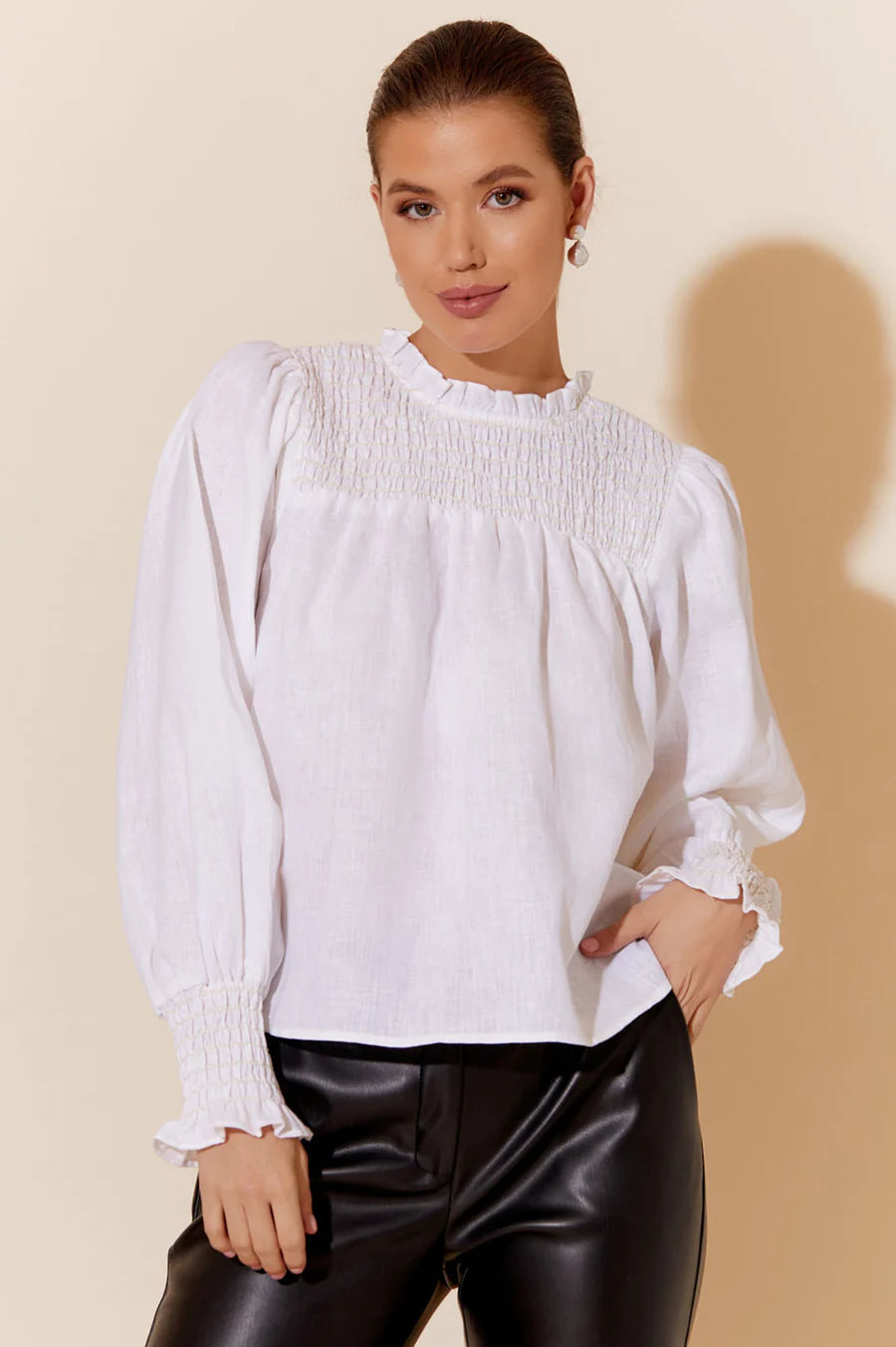 Valentina Shirred Top