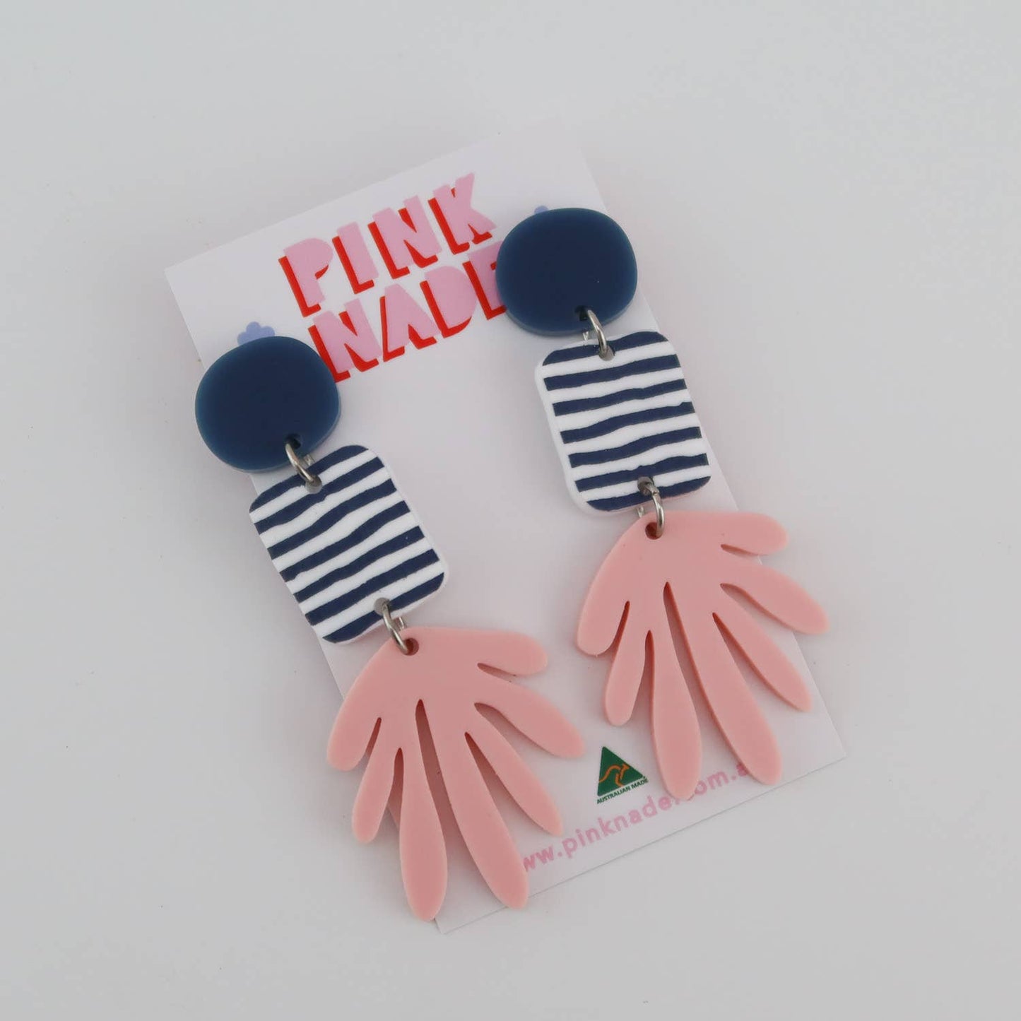 The 'Karly' Blue / Stripe / Pink