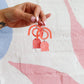Pink Nade - Sunrise Pink / Orange Dangle Earring