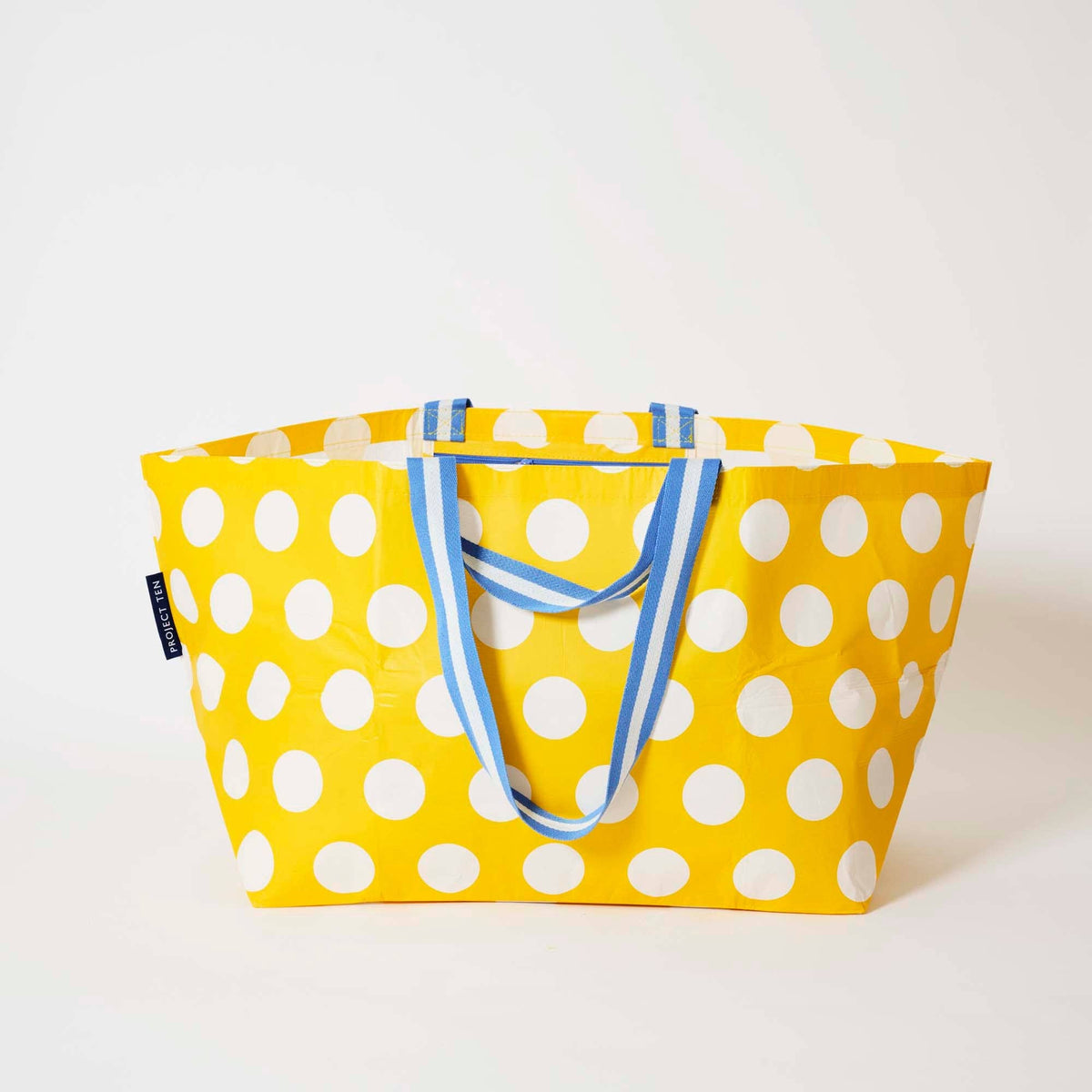 Project Ten Pty Ltd - Oversized Tote – Yellow Polka Dot