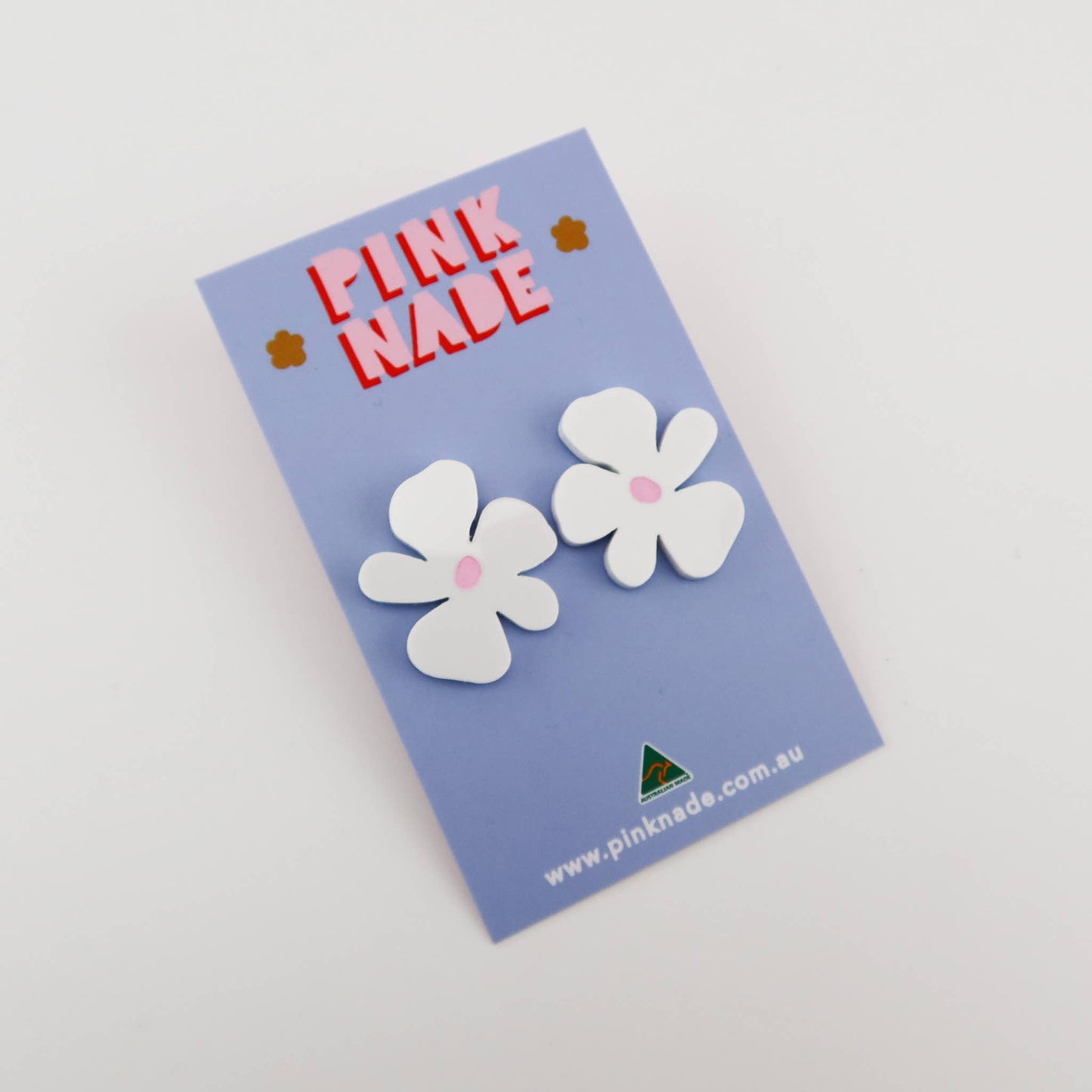 Maggie Statement Studs: Green / Pierced