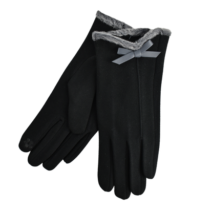 Percy Trim Bow Gloves