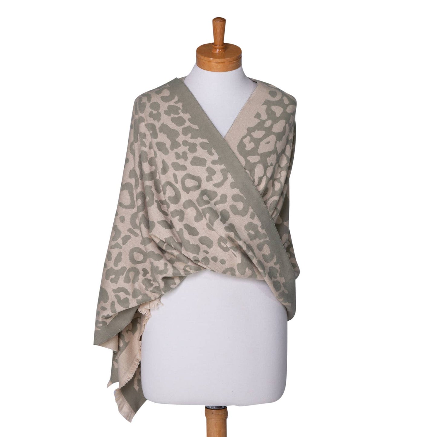 Sage Animal Print Scarf