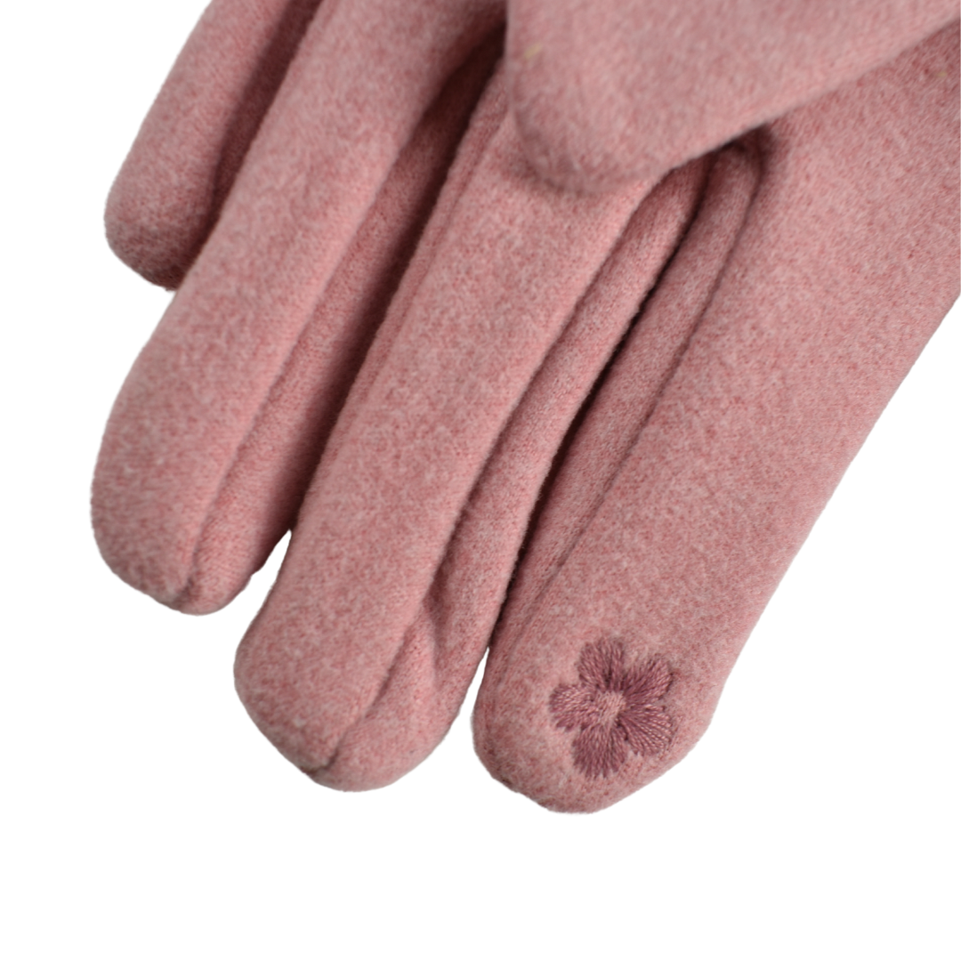 Pearl Pink: Flat Bow Gloves