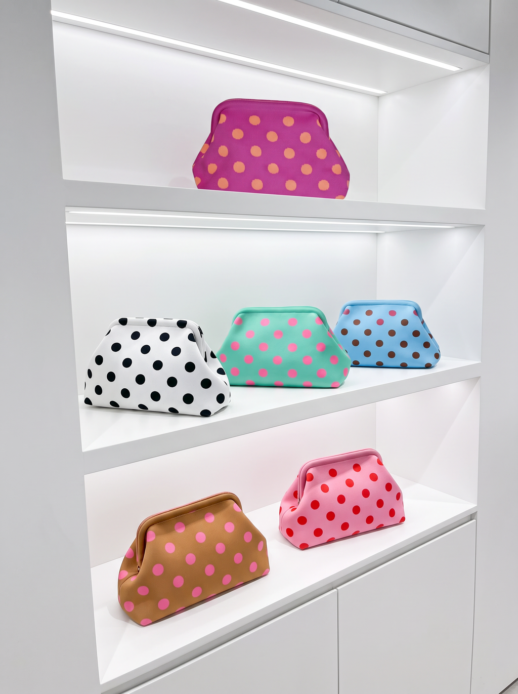 Little Fish CO - The Chloe Bag: Blue/ Drk Chocolate