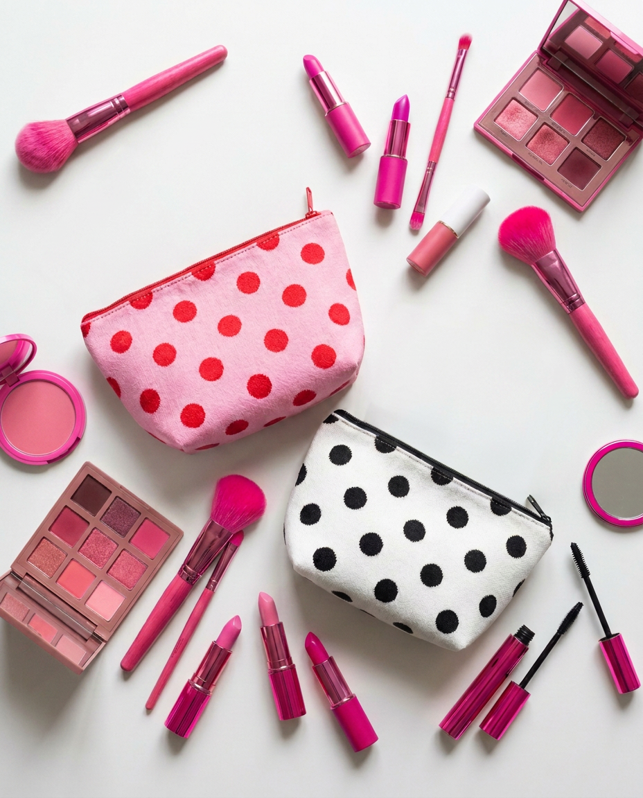 Little Fish CO - The Fleur Bag: Raspberry / Neon Peach