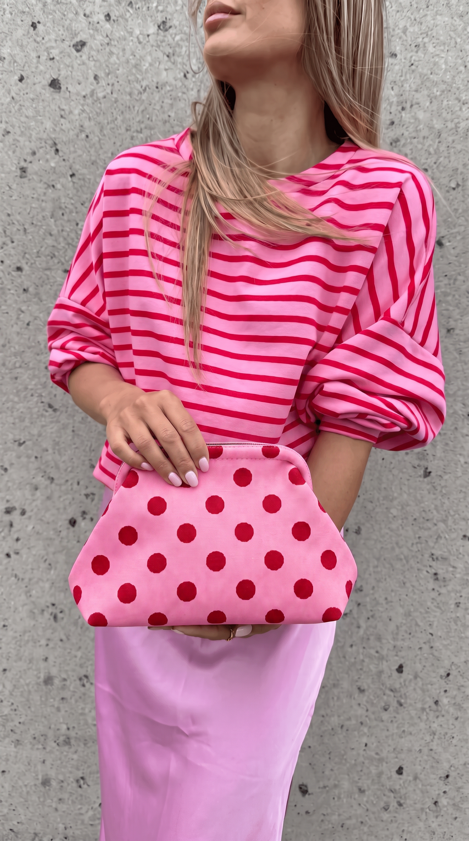Little Fish CO - The Chloe Bag: Apple Green / Pink