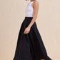 Flared Long Skirt Black: