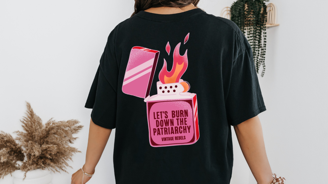 Vintage Rebels - BURN THE PATRIARCHY GRAPHIC TEE