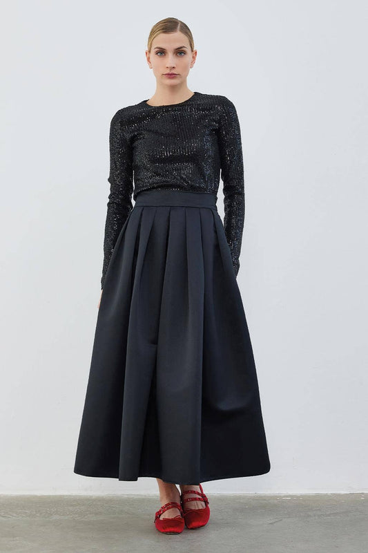 Taffeta Black Skirt