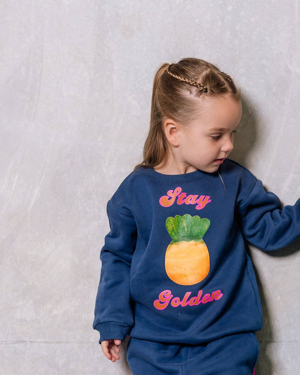 Pre - order - Angus The Label - Stay Golden Sweater kids