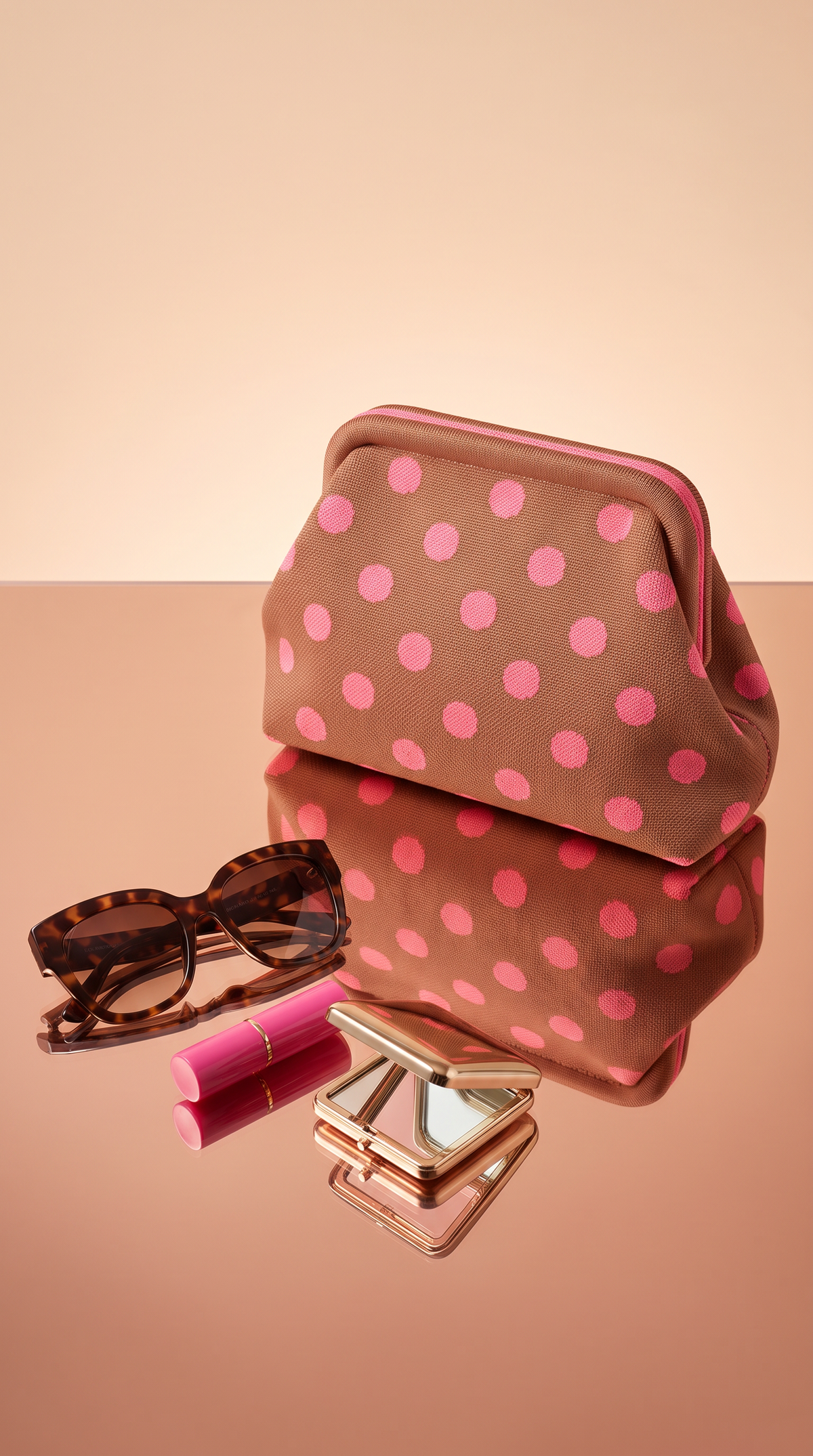 Little Fish CO - The Chloe Bag: Apple Green / Pink