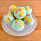 Suave Soaps - Handmade Mini Goat Milk Bath Bombs: Pineapple (Green)