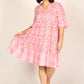 Scout Tiered Dress in Shibori Pink