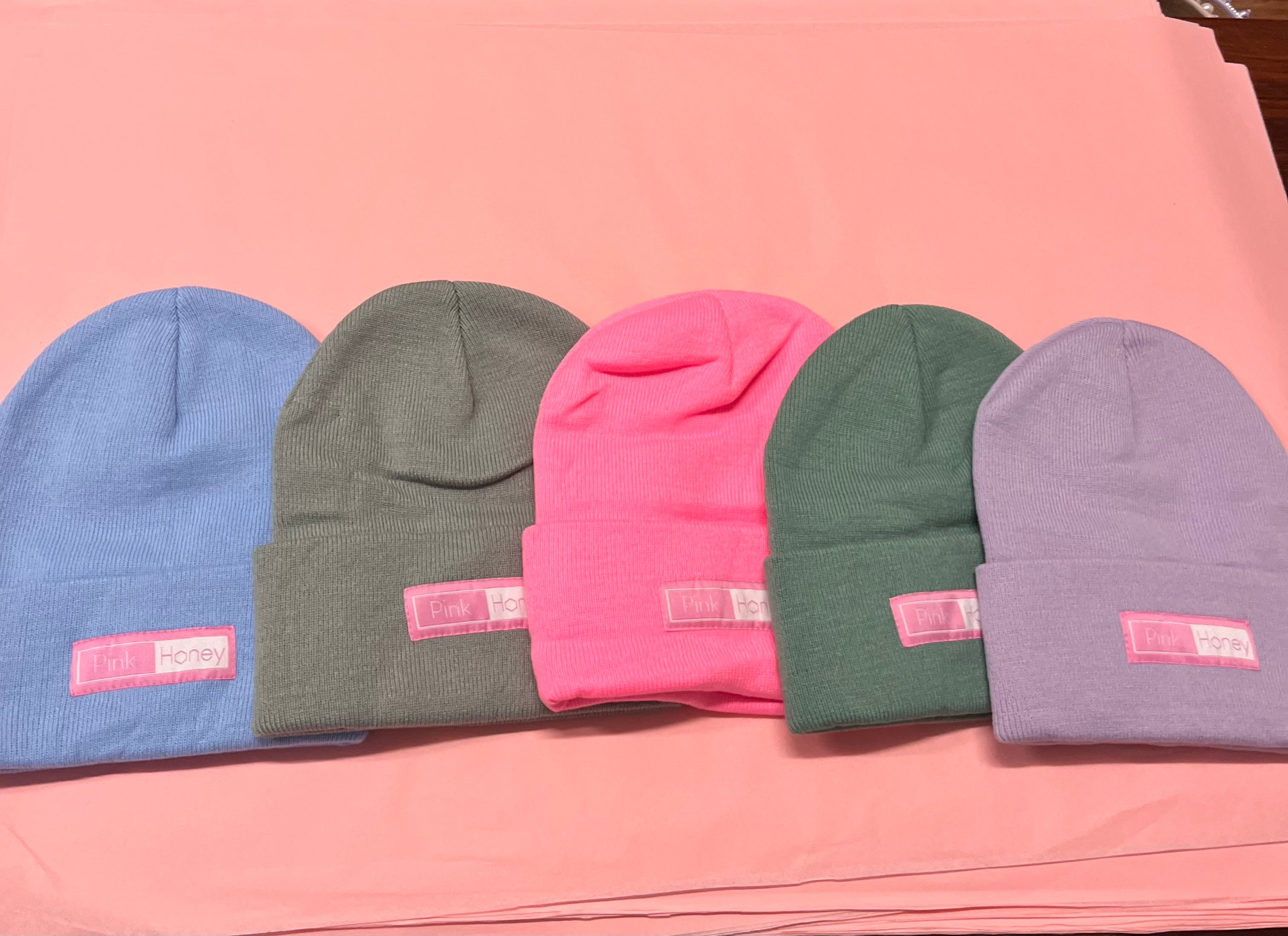 Pink Honey Beanies