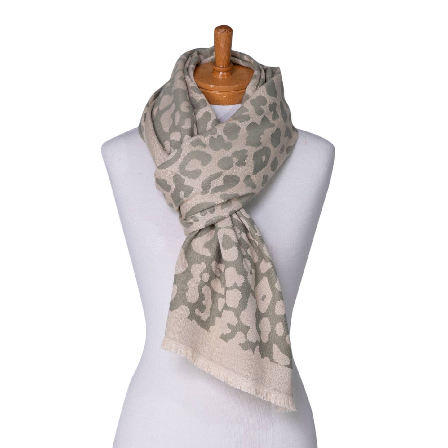 Sage Animal Print Scarf