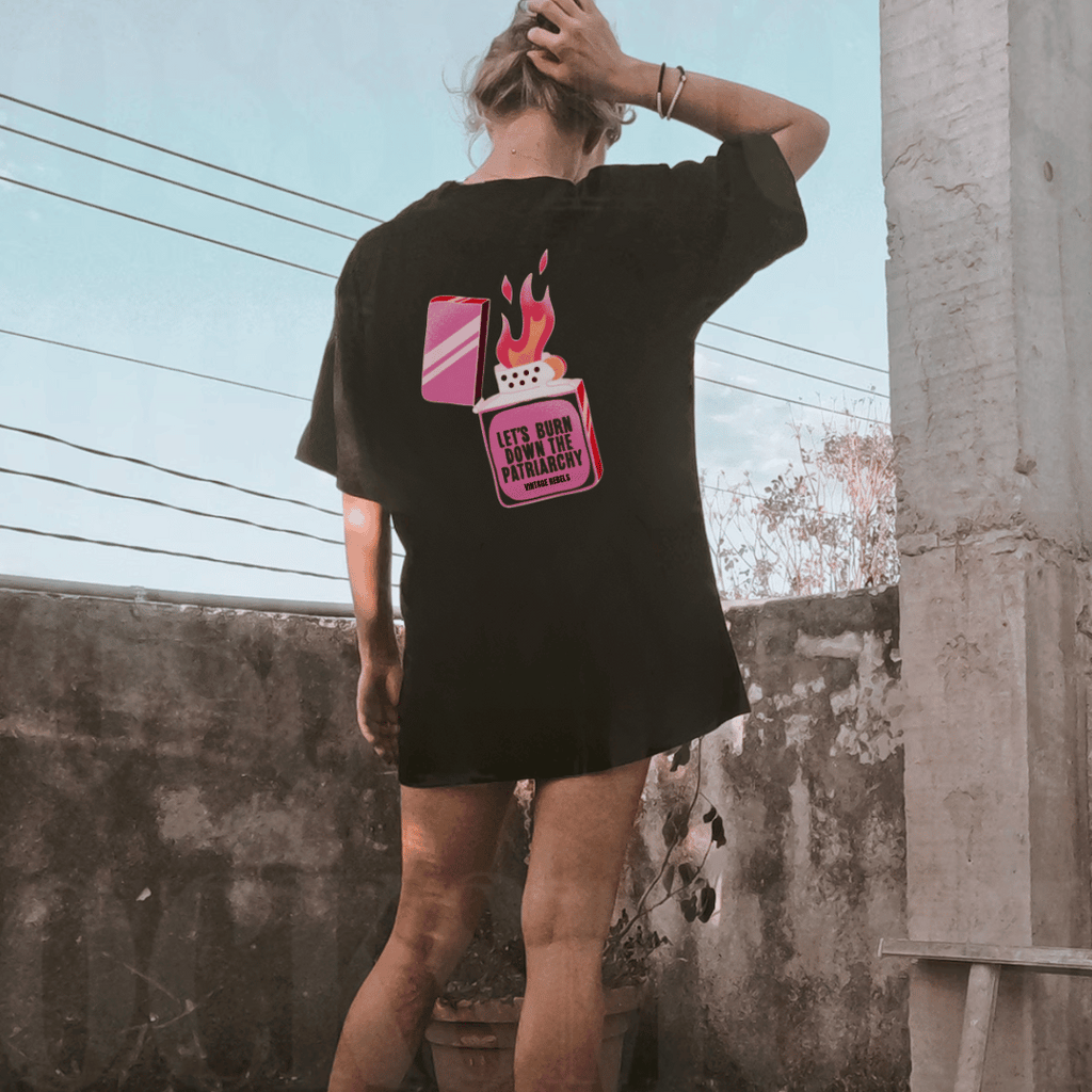 Vintage Rebels - BURN THE PATRIARCHY GRAPHIC TEE
