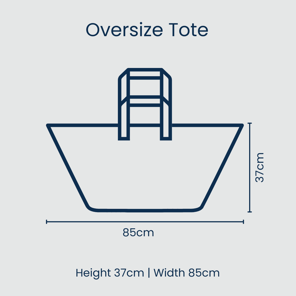 Project Ten Pty Ltd - Oversized Tote – Capri Stripe