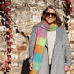 Charlie Checker Winter Scarf - Rainbow Check