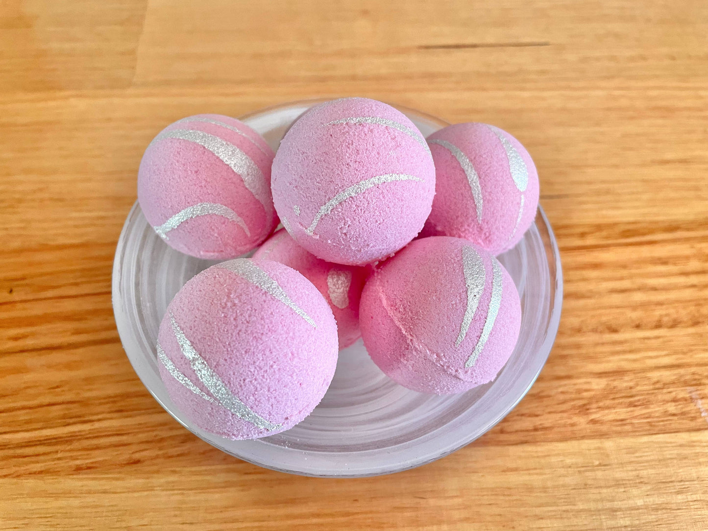 Suave Soaps - Handmade Mini Goat Milk Bath Bombs: Strawberry (Pink)