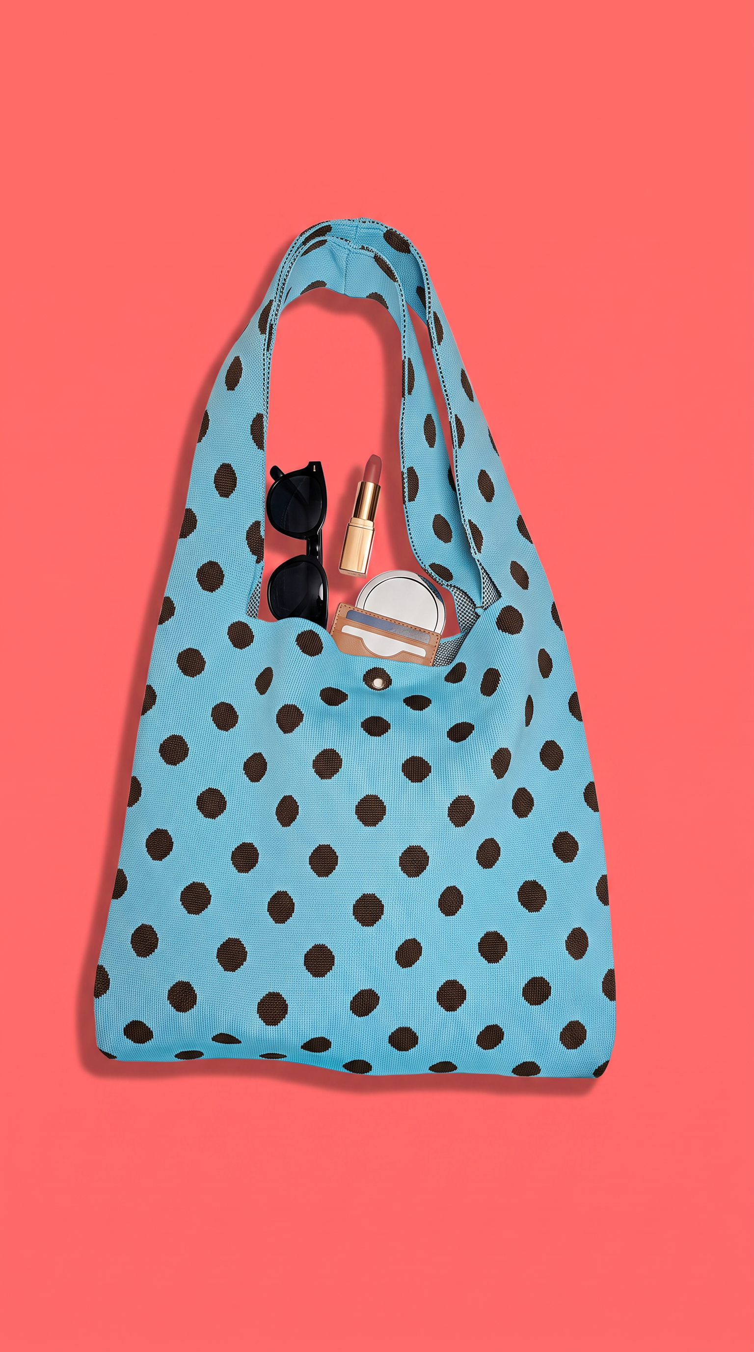 Little Fish CO - The Betty Bag: Raspberry / Neon Peach