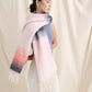 Yura Gradient Fluffy Scarf - Pink