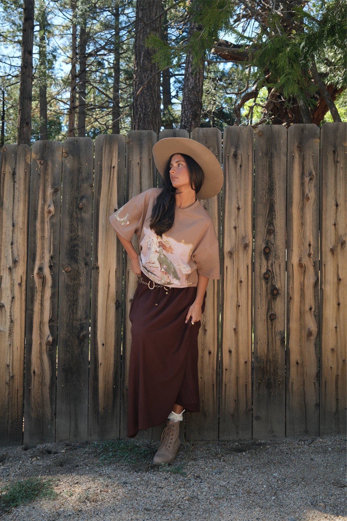 Coven and Co - Year of the Horse Tee: Earthy Brown