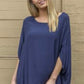 Drape Top - Navy