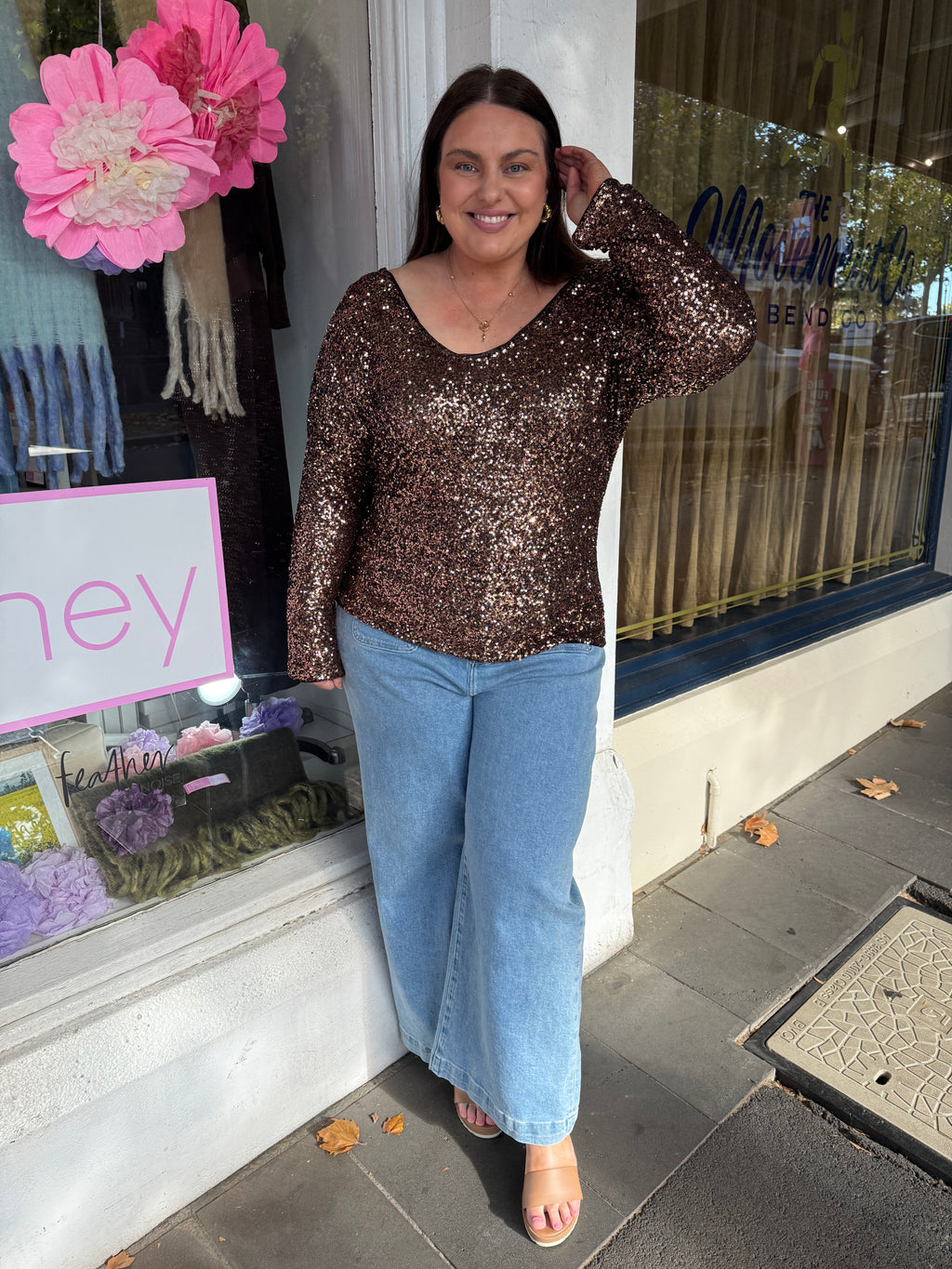 Midnight Glow Sequin Top