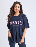 Interval Tee Navy With Neon Pink