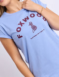 Effortless contrast tee cornflower