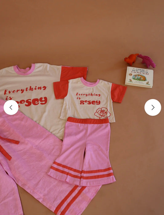 Oversized kids tee - Rosey