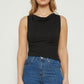 Cowl Neckline Jersey Top with Asymmetrical Hem