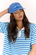 Gigi Washed Denim Cap - Holiday Blue