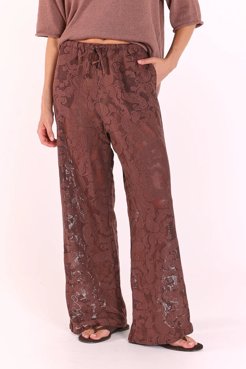 Valerie Pant - chocolate Lace